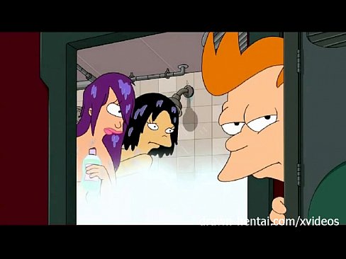 Futurama Hentai – Shower threesome
